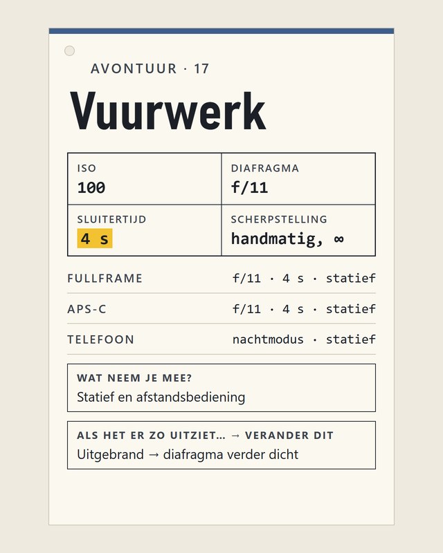 Avontuur 17, Vuurwerk