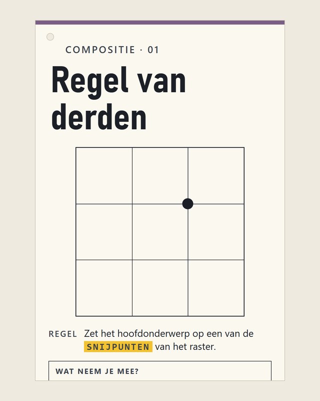 Compositie, regel van derden